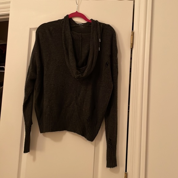 Grey Ripped Sweater - Picture 2 of 2